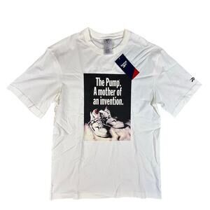 NWT Reebok Pump Graphic T Shirt Men's Size S White "Flaw"